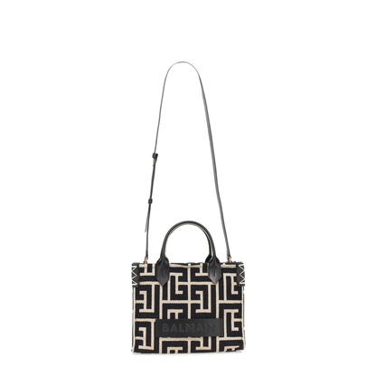 Army Monogrammed Jacquard and Leather Tote Bag