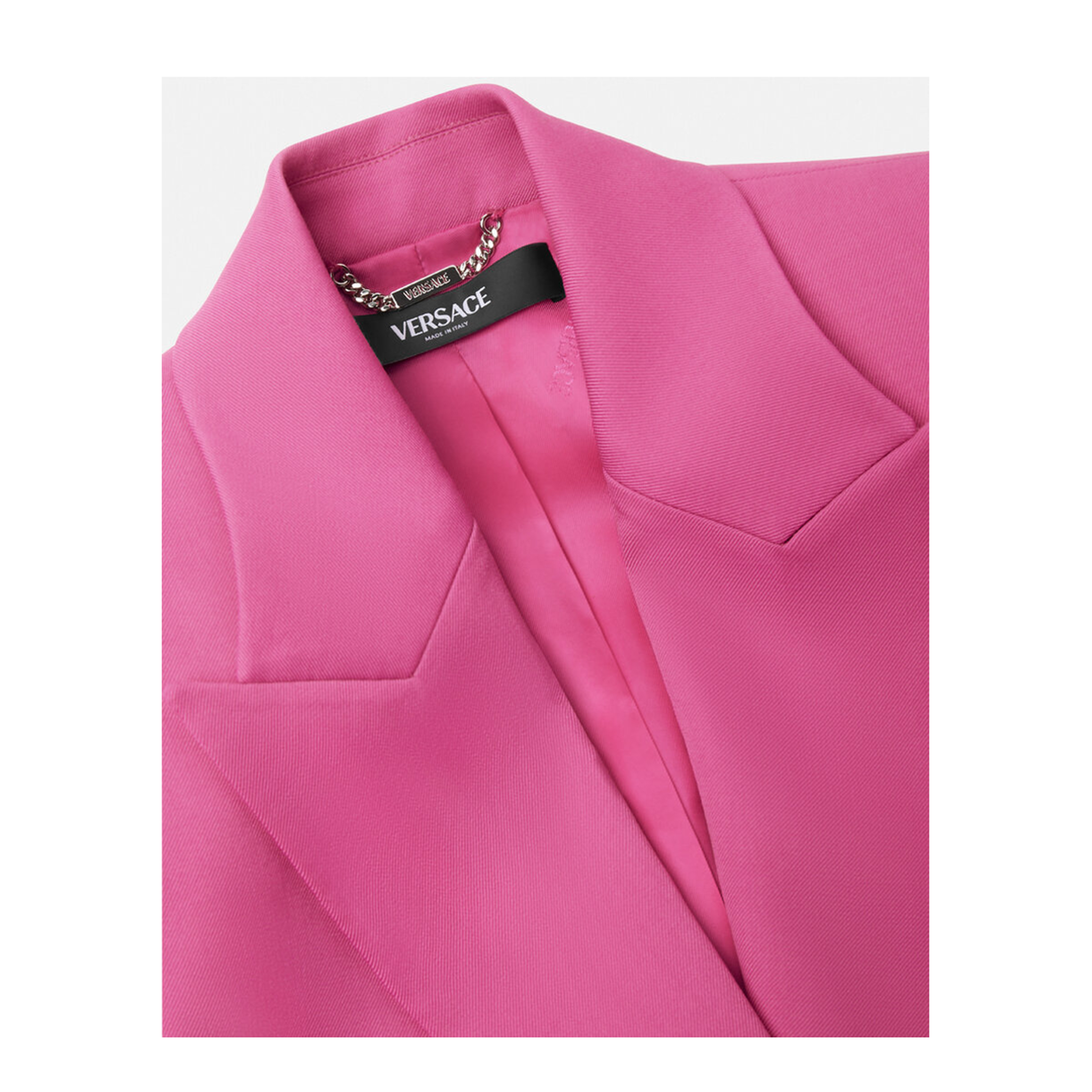 Wool Blazer with Closed Lapels