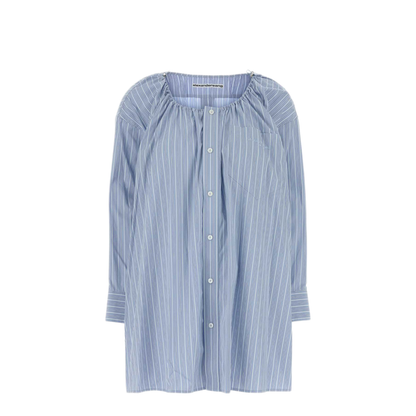 MAYFEYR - Alexander Wang - Button Down Shirt Dress With Scoop Bungee Neck - 1WC3266074458B