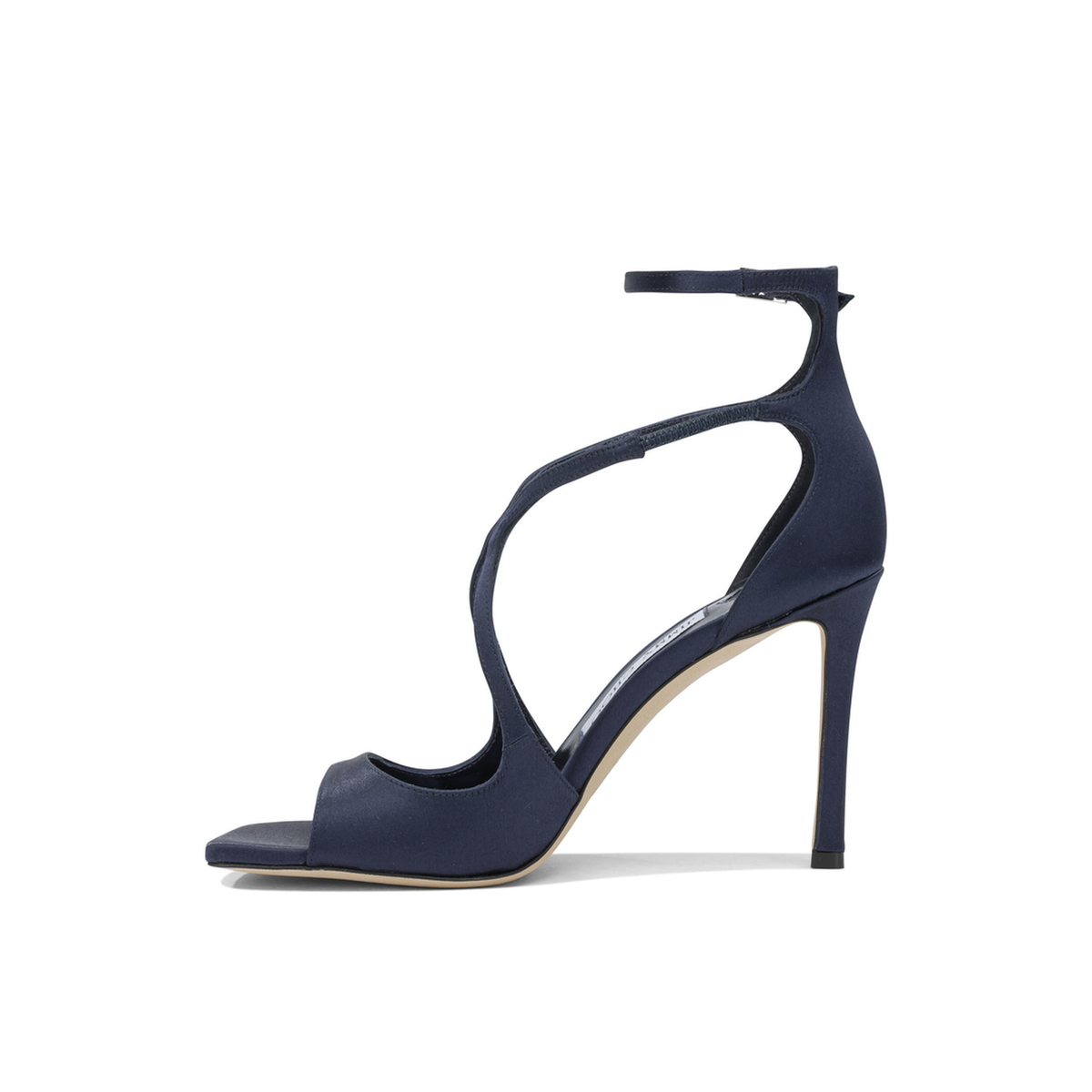 MAYFEYR - Jimmy Choo - Azia 95Mm Heeled Sandals - AZIA95SATMARINE