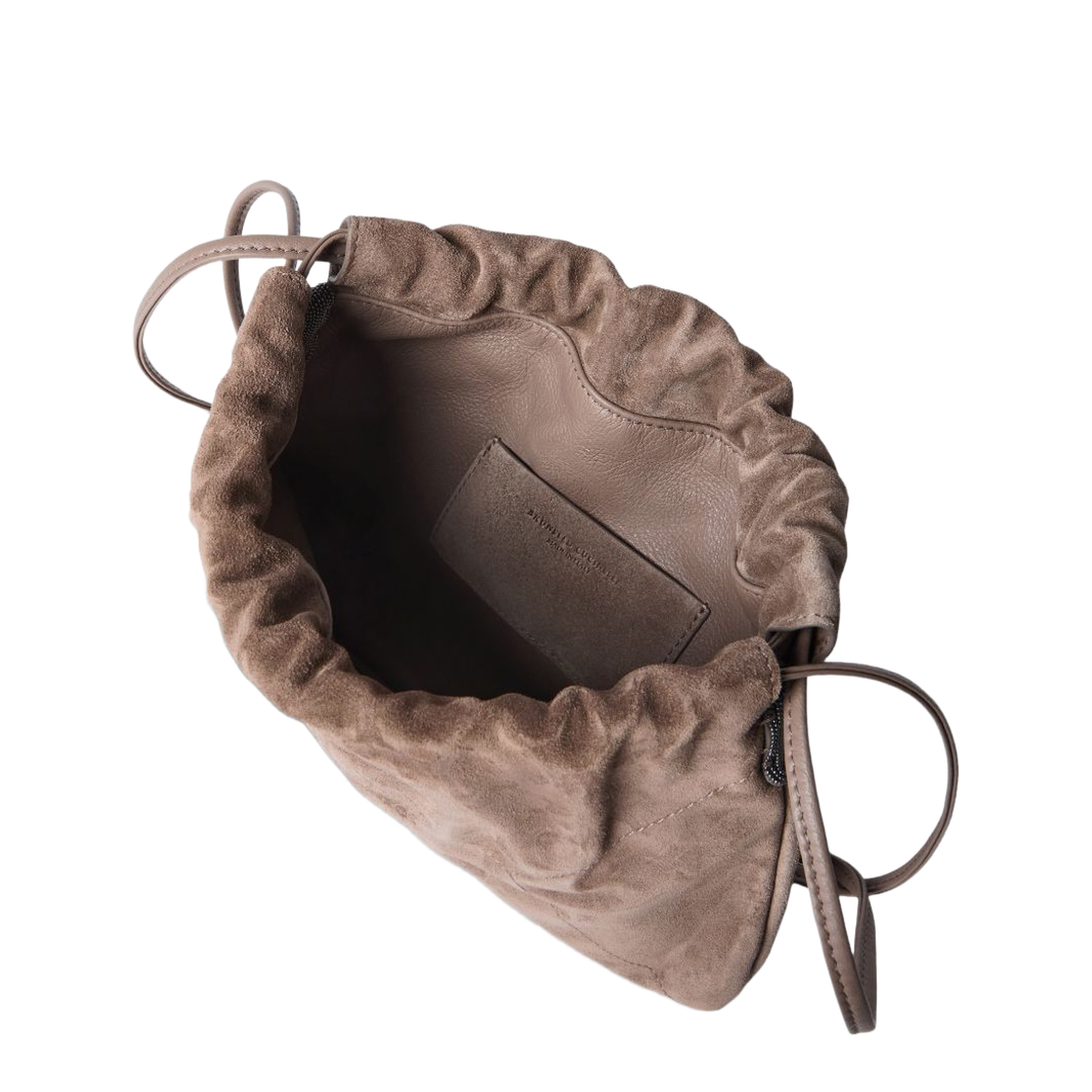 Duo Medium Suede Crossbody - Light Brown