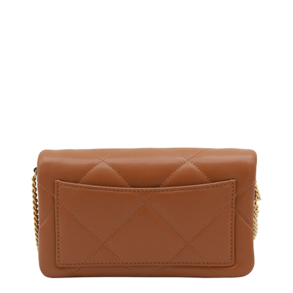 Classic Chestnut Leather Kira Crossbody Bag