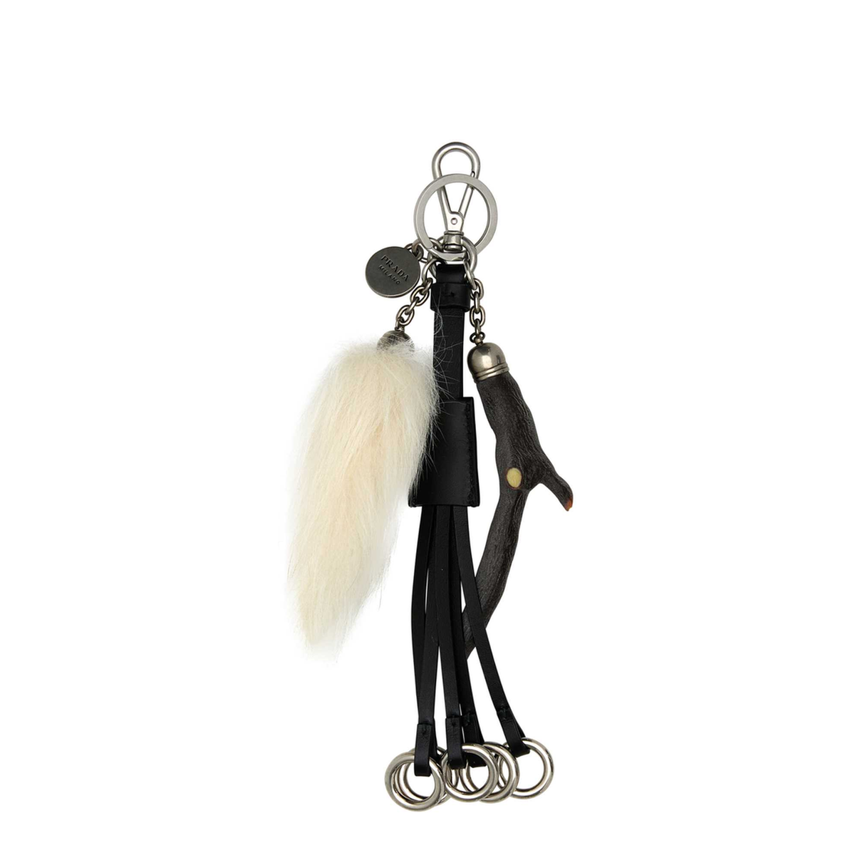 MAYFEYR - Prada - Black Leather Key Ring - 1TT2532HIPF0009