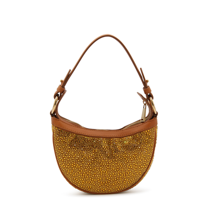Mini crystal repeat hobo bag