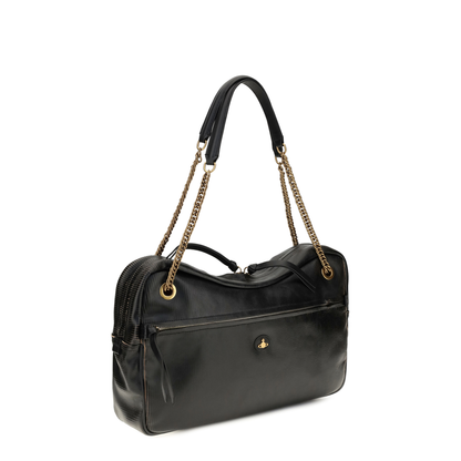 MAYFEYR - Vivienne Westwood - Large Dolce Textured Leather Shoulder Bag - 4601000JWL00EN