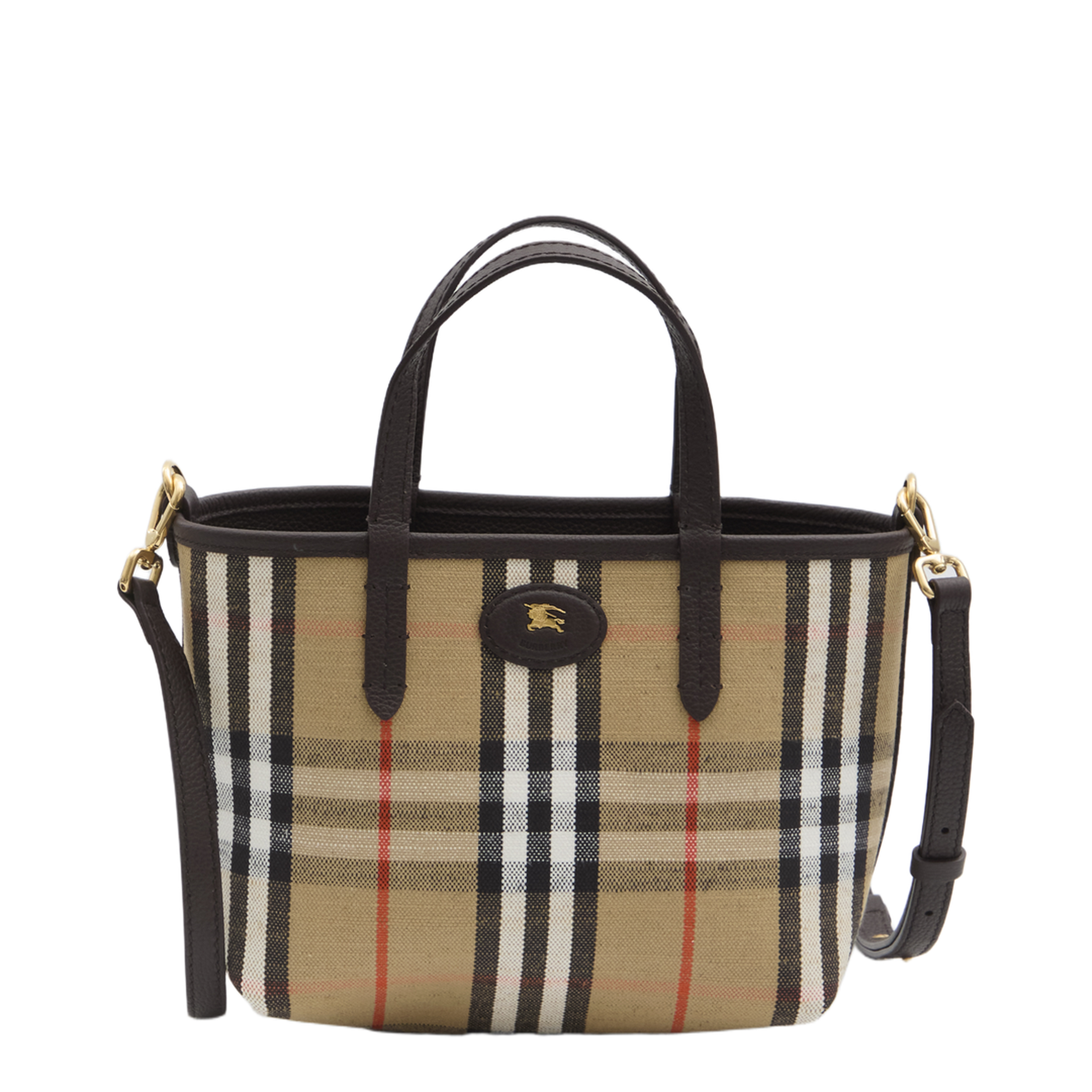 Mini Reversible Brown Leather Bag