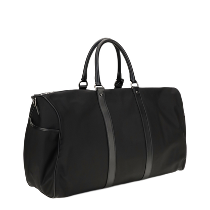 MAYFEYR - Kiton - Leather Trim Travel Duffle Bag - UBA0158N0127001NERO
