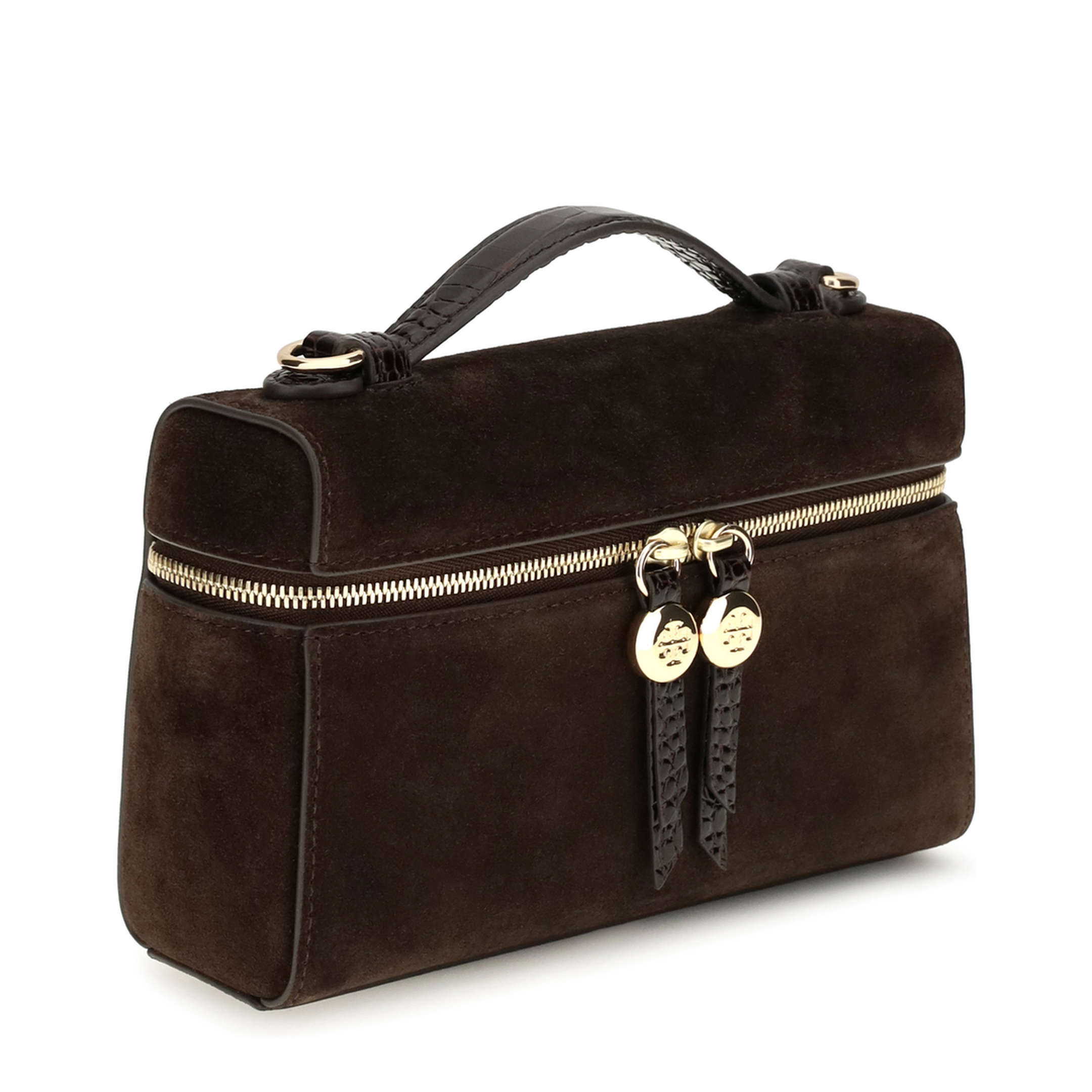 MAYFEYR - Tory Burch - Romy Slim Suede Top Handle Bag - 186930