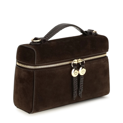 MAYFEYR - Tory Burch - Romy Slim Suede Top Handle Bag - 186930