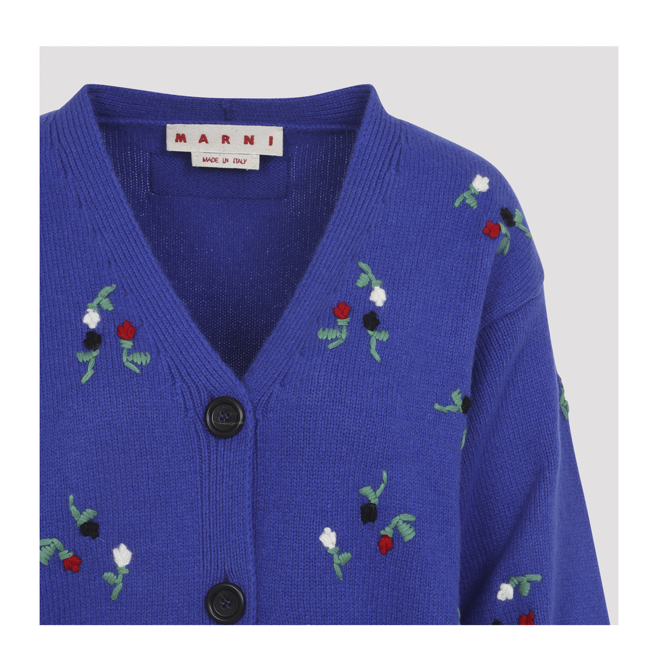 MAYFEYR - Marni - Embroidered Floral Cardigan - CDMD0463S0UFZ415FLB59