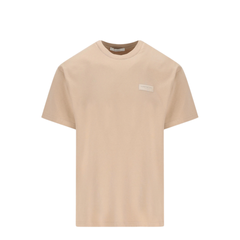 Crewneck T Shirt With Gros Grain