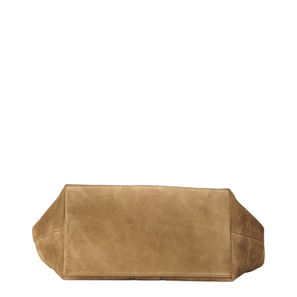 Y Small Suede Calfskin Tote - Brown