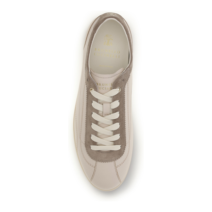 MAYFEYR - Brunello Cucinelli - Leather And Suede Sneakers With Slim Sole - MZULMHD337