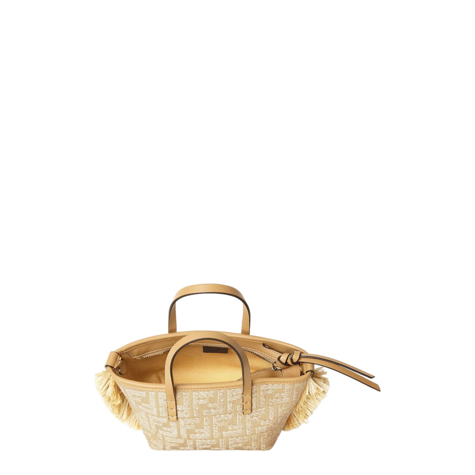 Roll Mini Canvas Top Handle Bags - Pastel Yellow