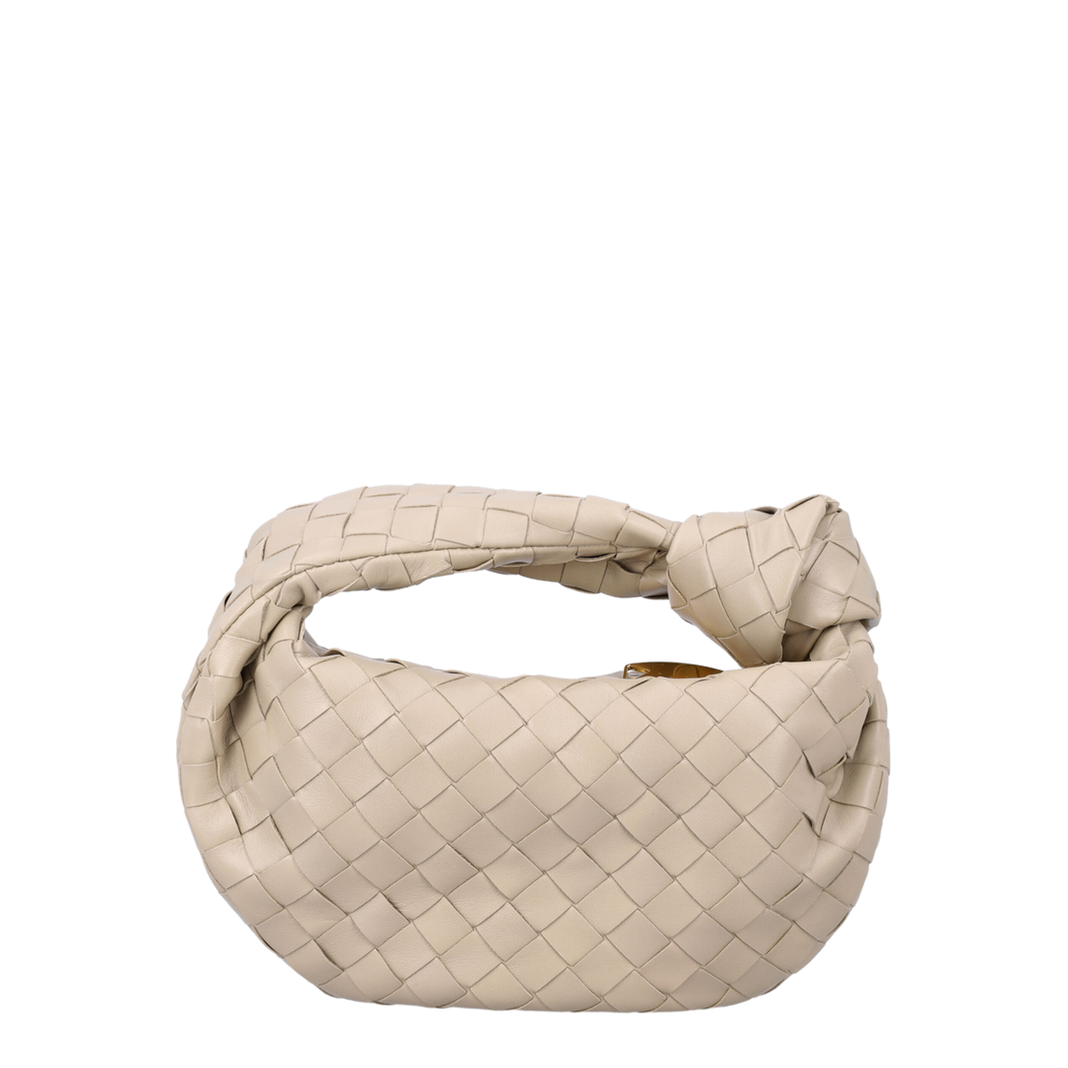 Jodie Mini Lambskin Top-Handle Bag - Ecru