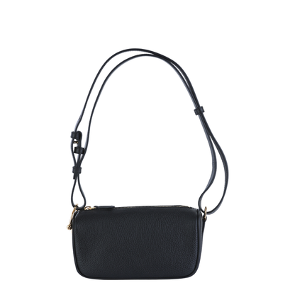 Half Horsebit Mini Bag in Black Leather