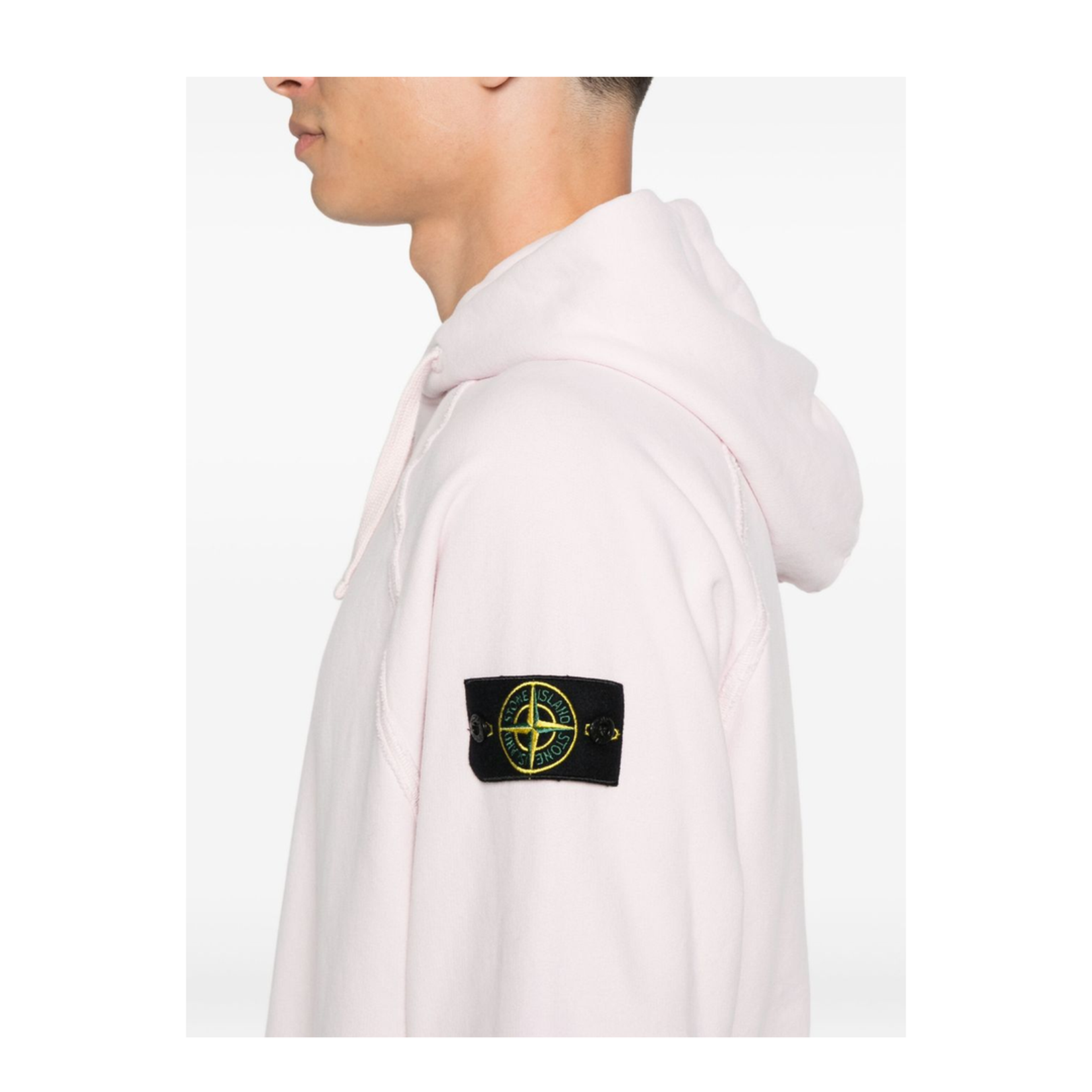 Hooded Sweatshirt in Brushed Organic Cotton Fleece