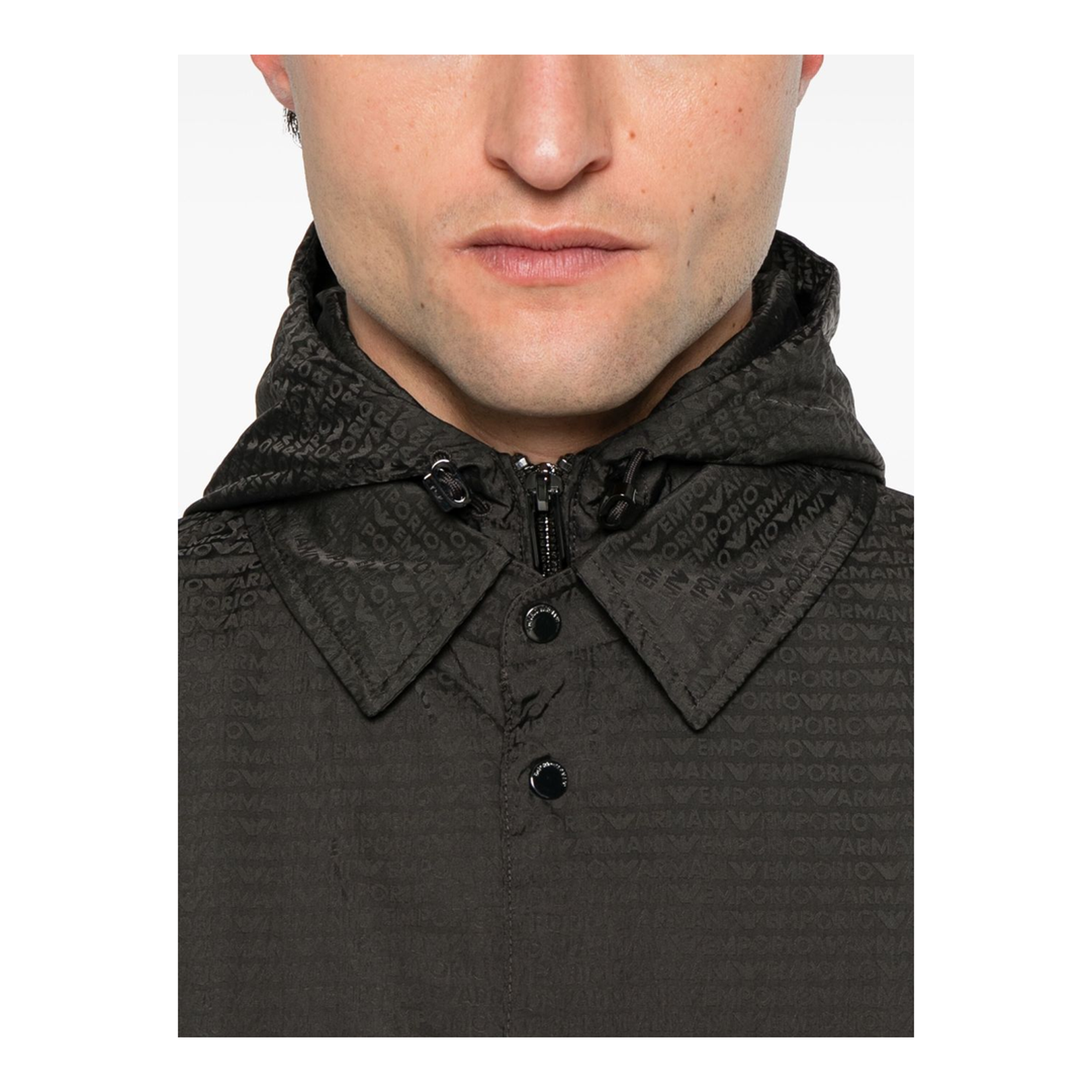 Coffee Brown Jacket with Detachable Hood
