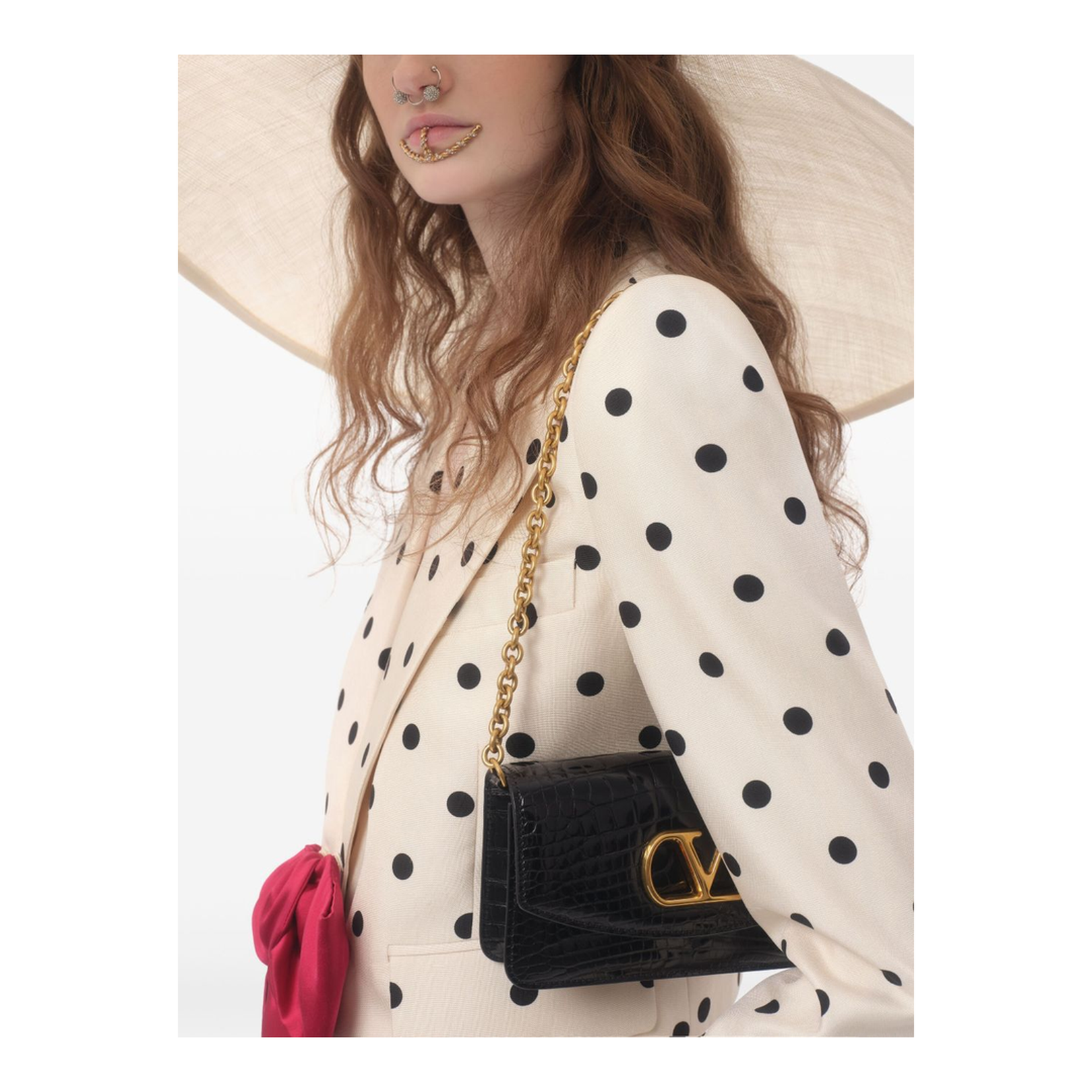 Valentino Shantung Blazer