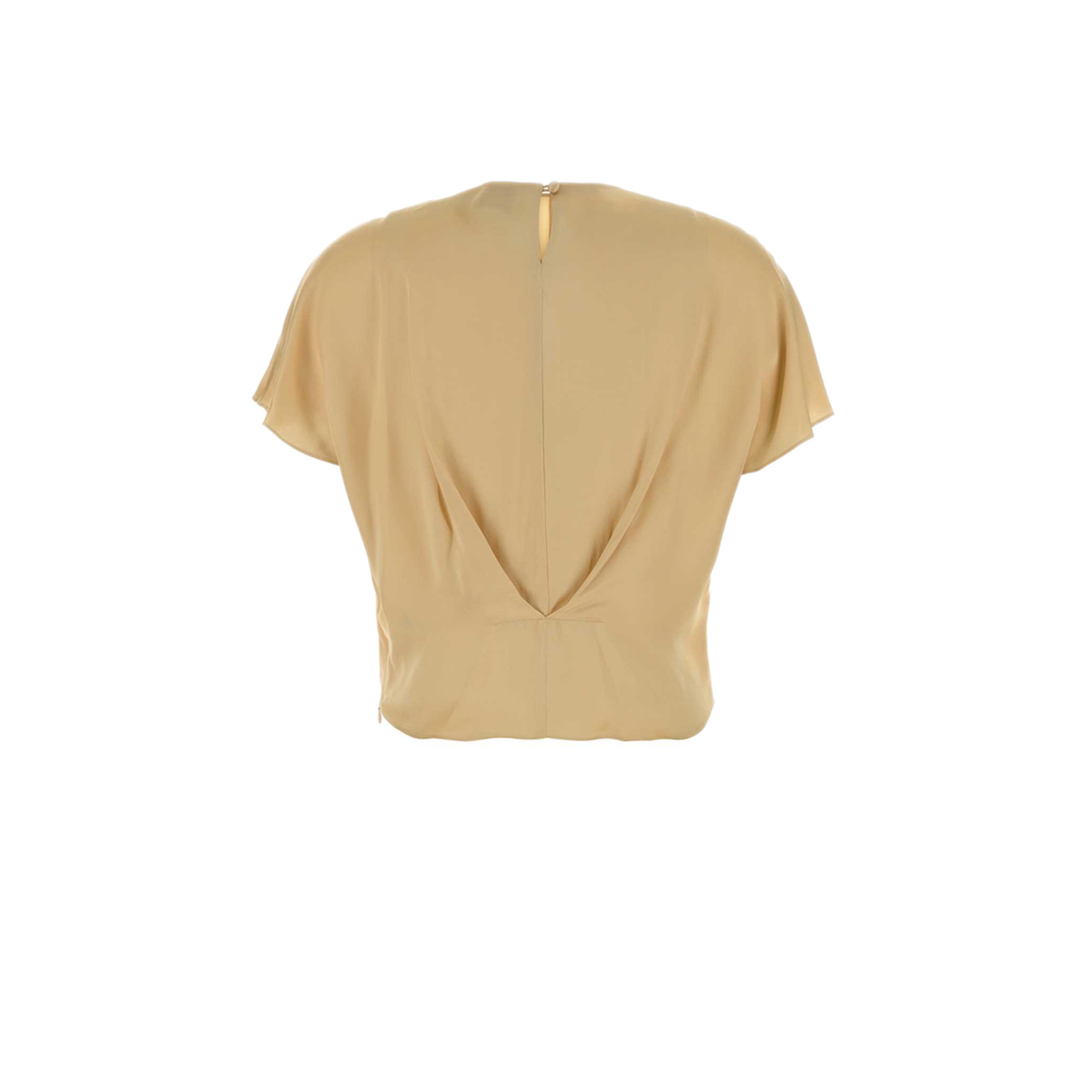 MAYFEYR - Isabel Marant - Cream Satin Sakine Top - HT0959FBD3J13I90BE