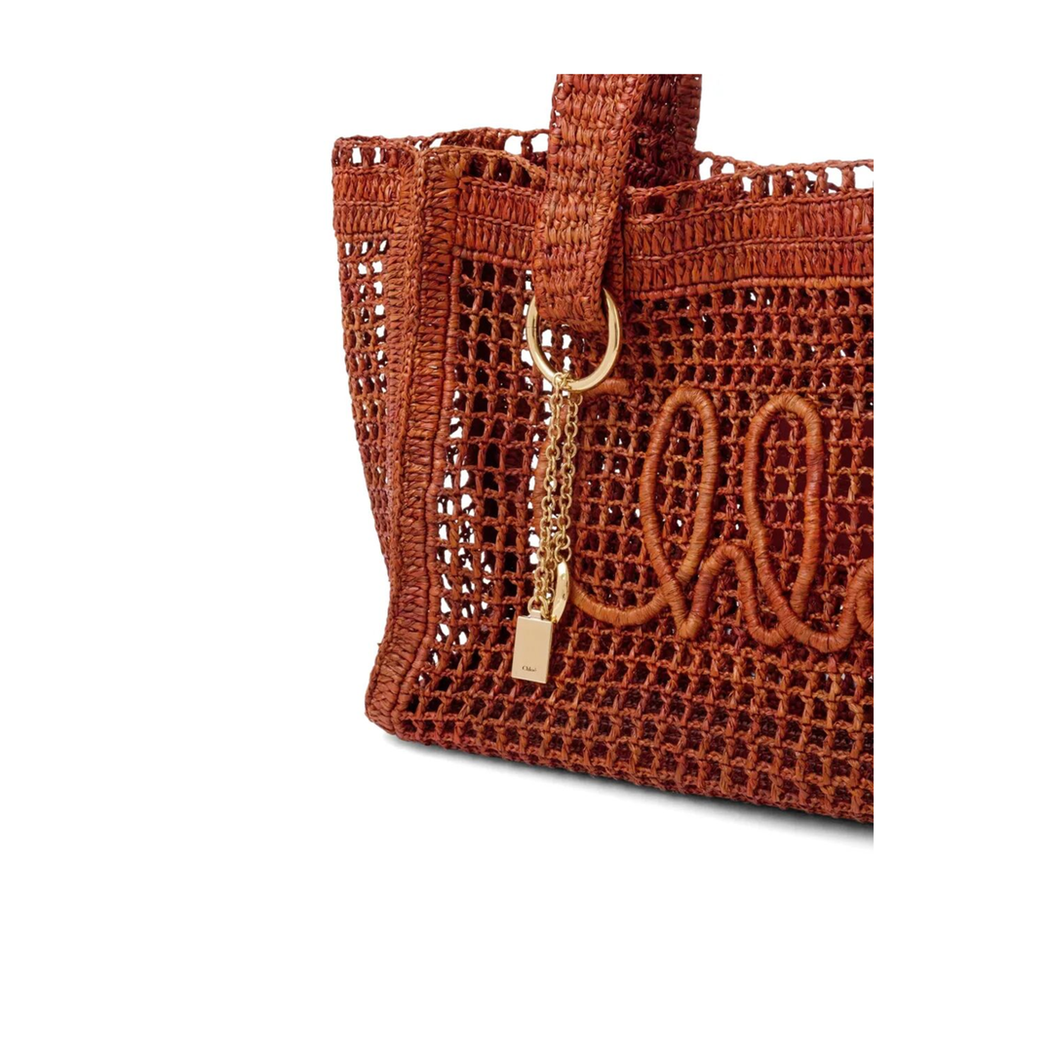 MAYFEYR - Chloè - East-West Summer Banana Raffia Tote Bag - CH26US904P08