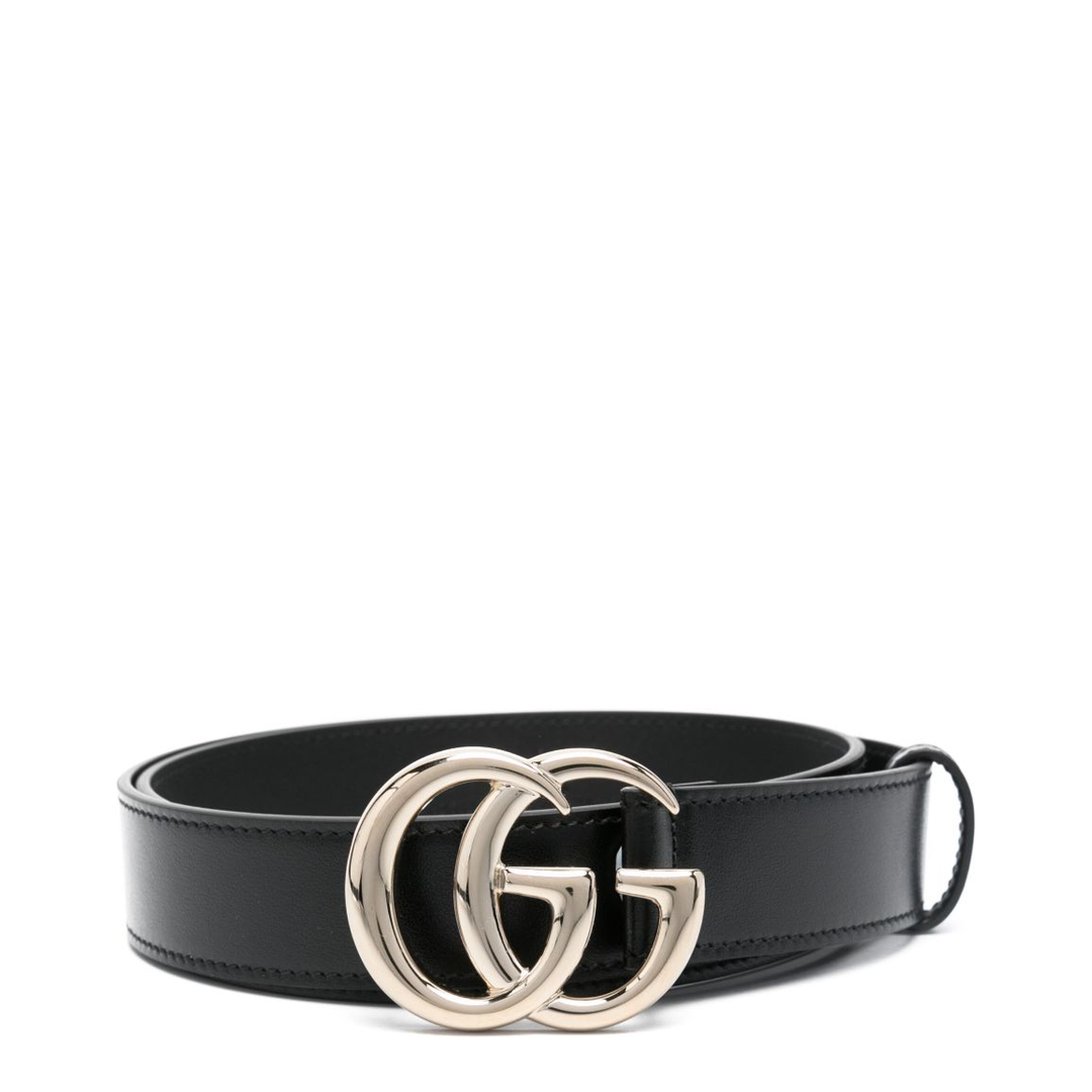 Thin Belt in Black Leather