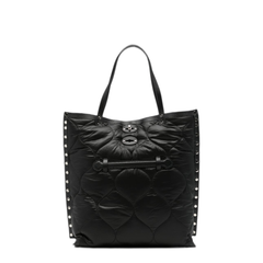 A'Spasso Lunaria Medium Leather Handbag - Nero