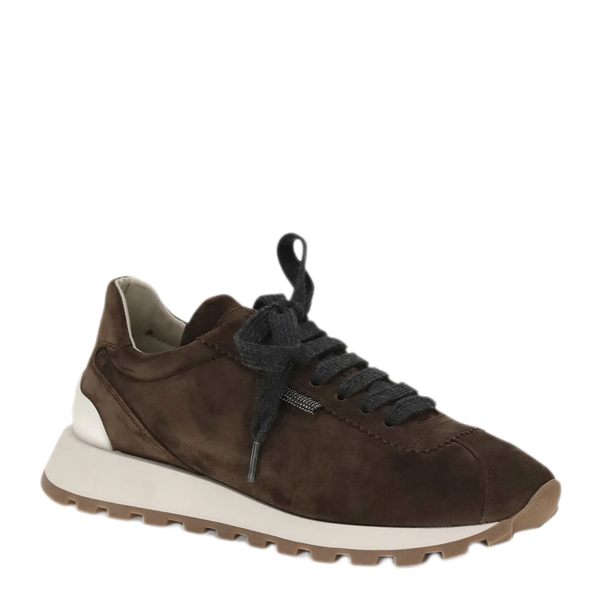 Suede Runners With Shiny Tab
