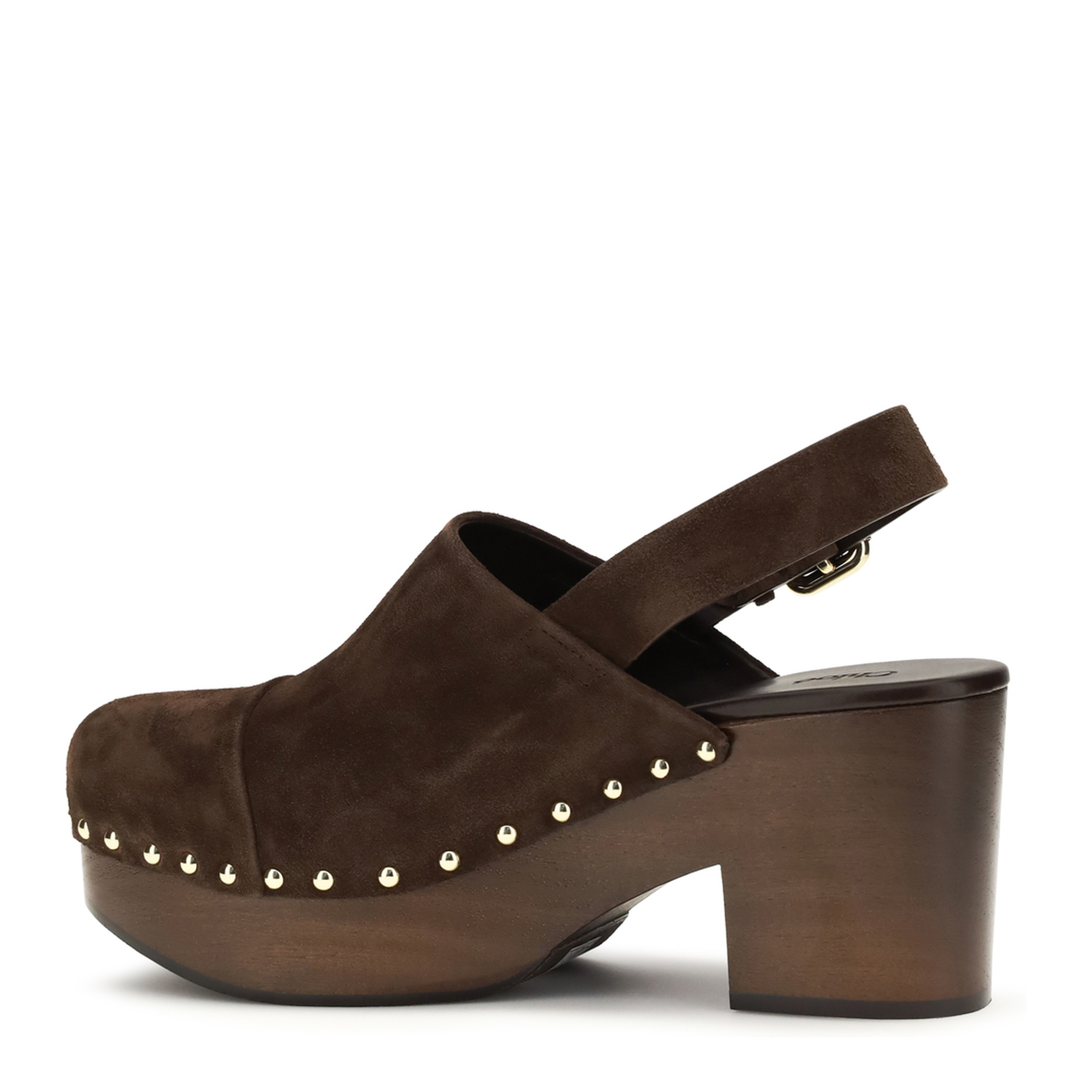 MAYFEYR - Chloè - Jeannette Wedge Clogs In Glossy Calfskin - CH26U10VRY
