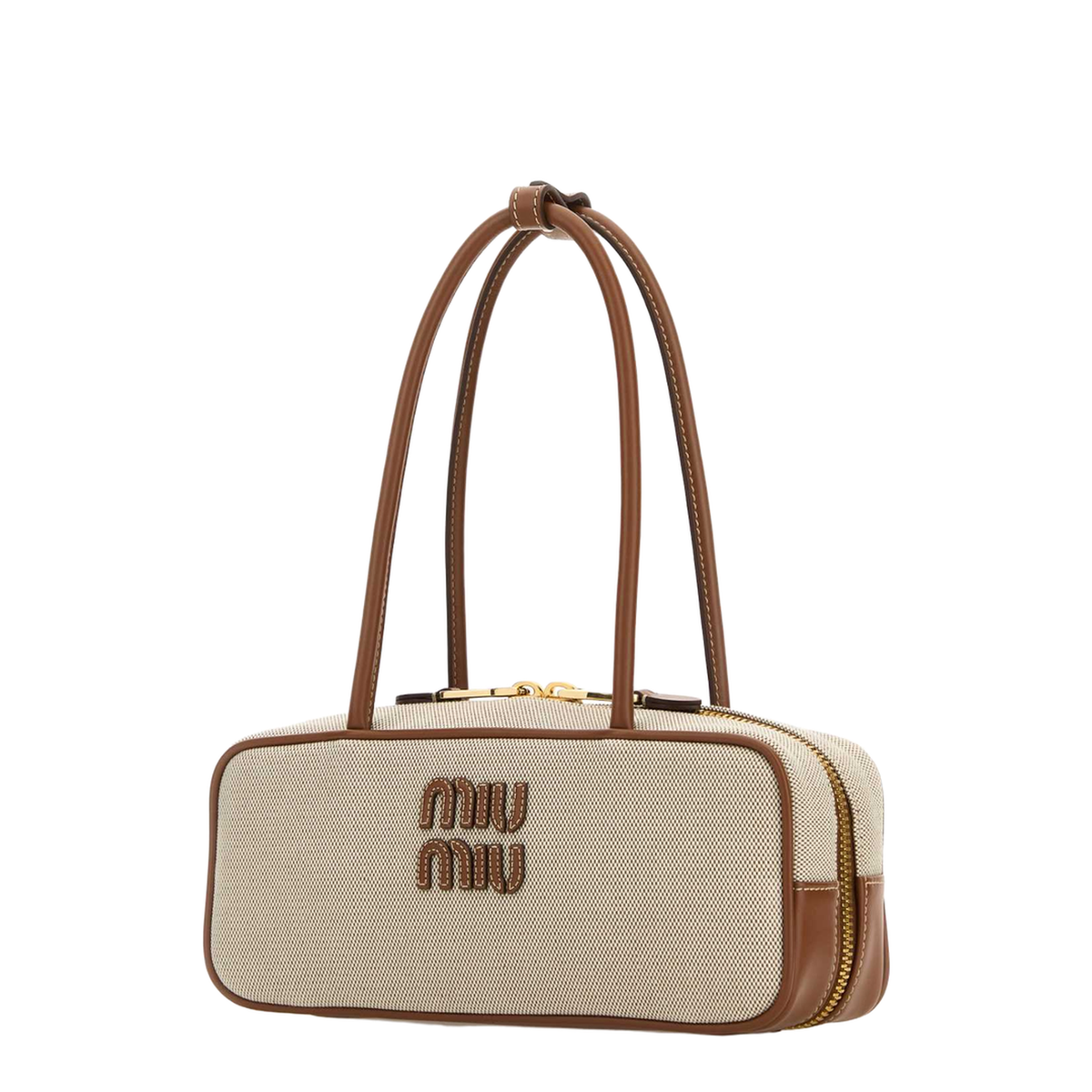 MAYFEYR - Miu Miu - Two-Tone Canvas Beau Shoulder Bag - 5BB173VOWMACRNF062F