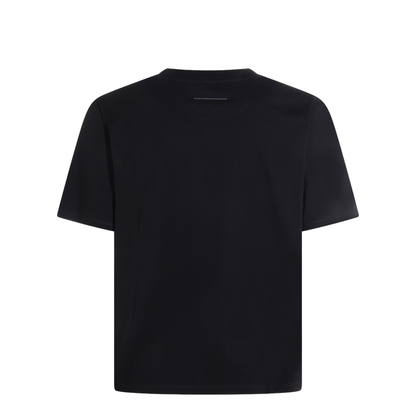 Black T-shirt with logo print