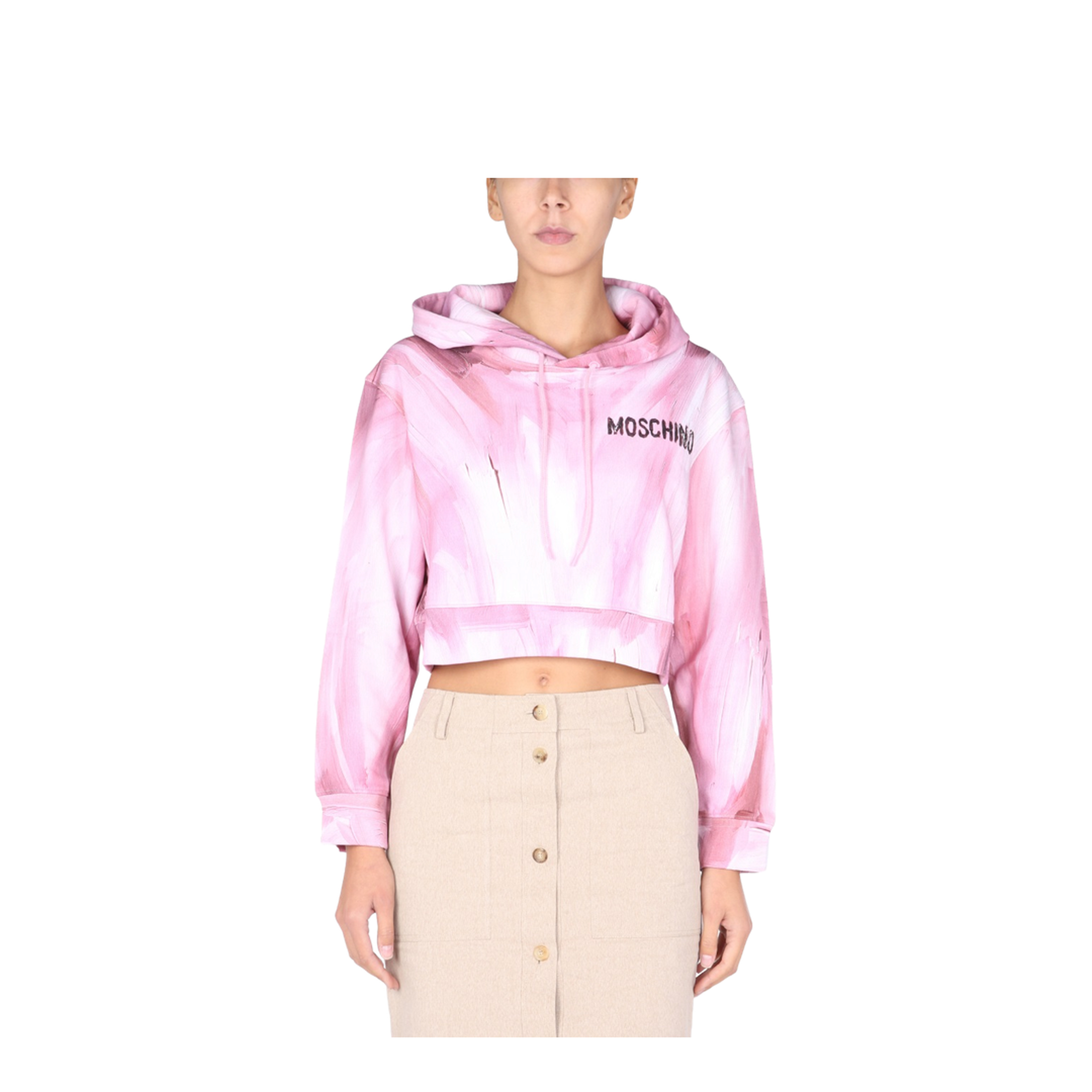 Art Theme Cropped Sweatshirt