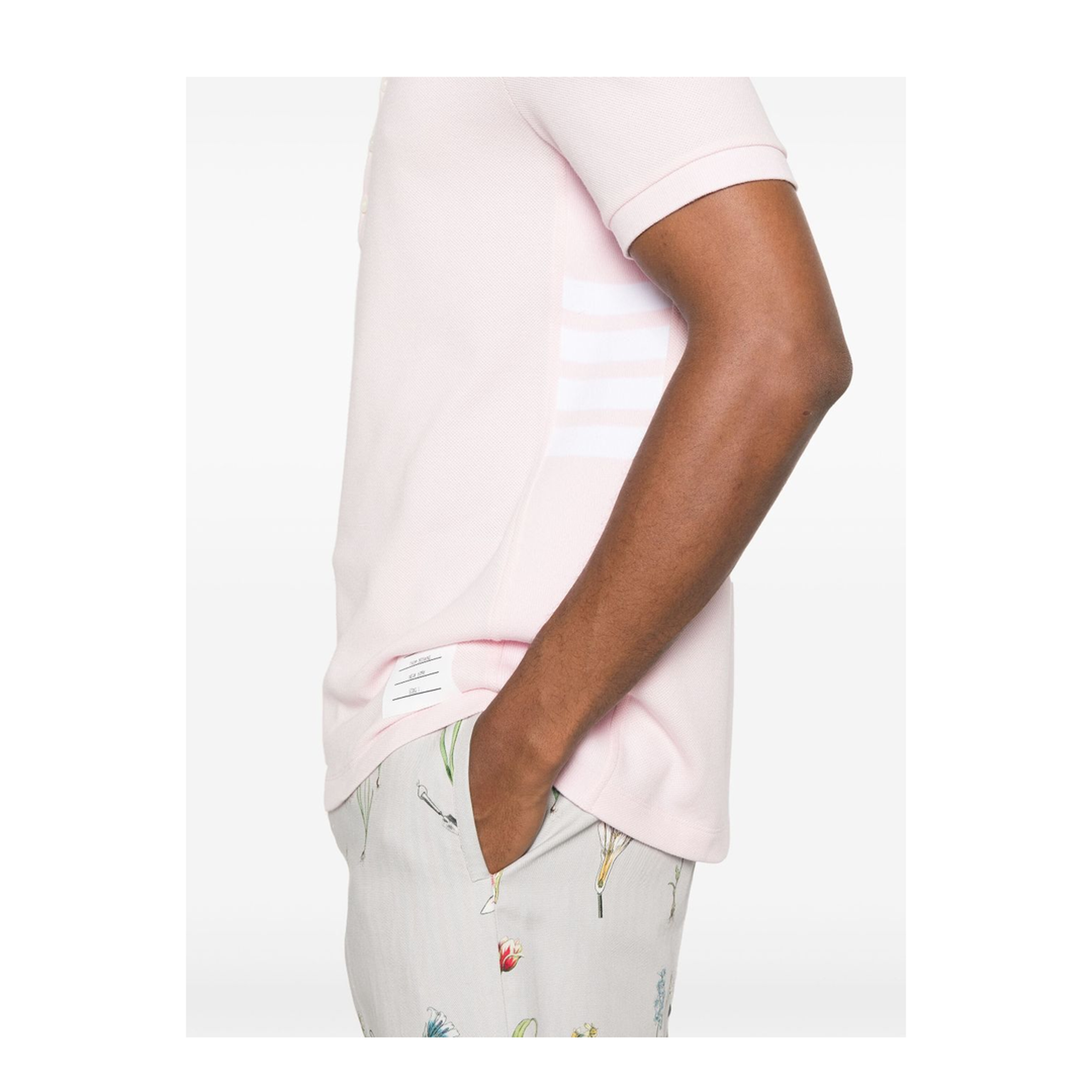 Pink Cotton Polo Shirt