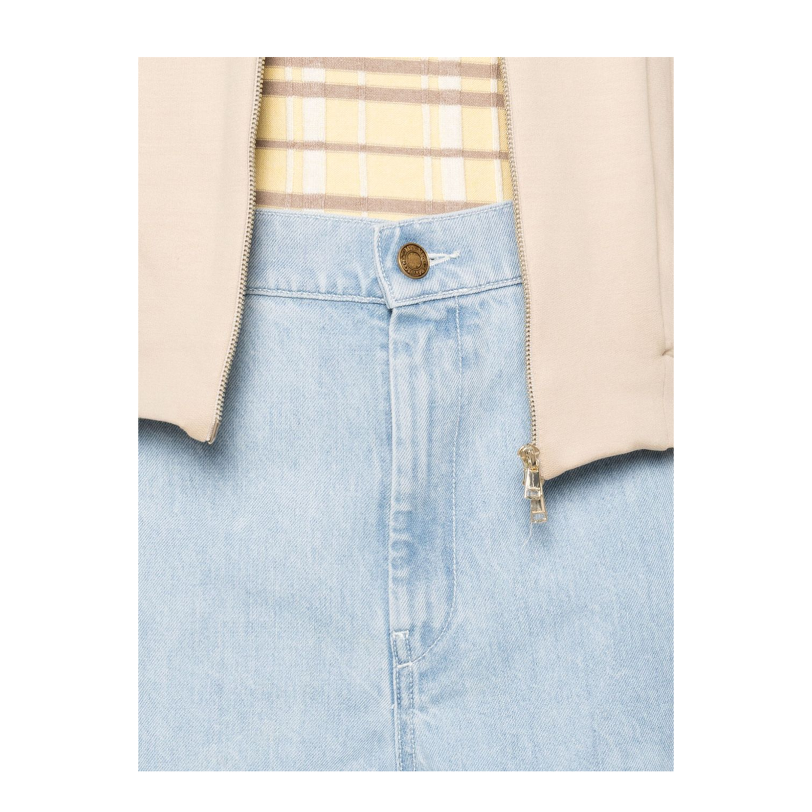 Wide-Leg Denim Jeans