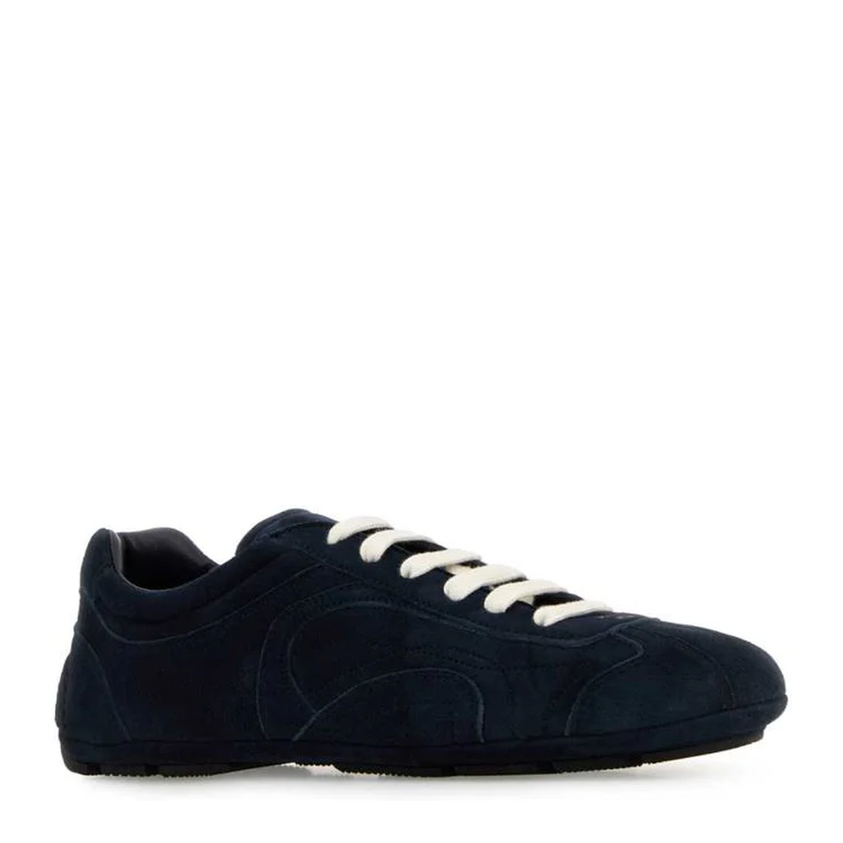 MAYFEYR - Prada - Dark Blue Suede Montecarlo Sneakers - 1E247OFDD10008F0008