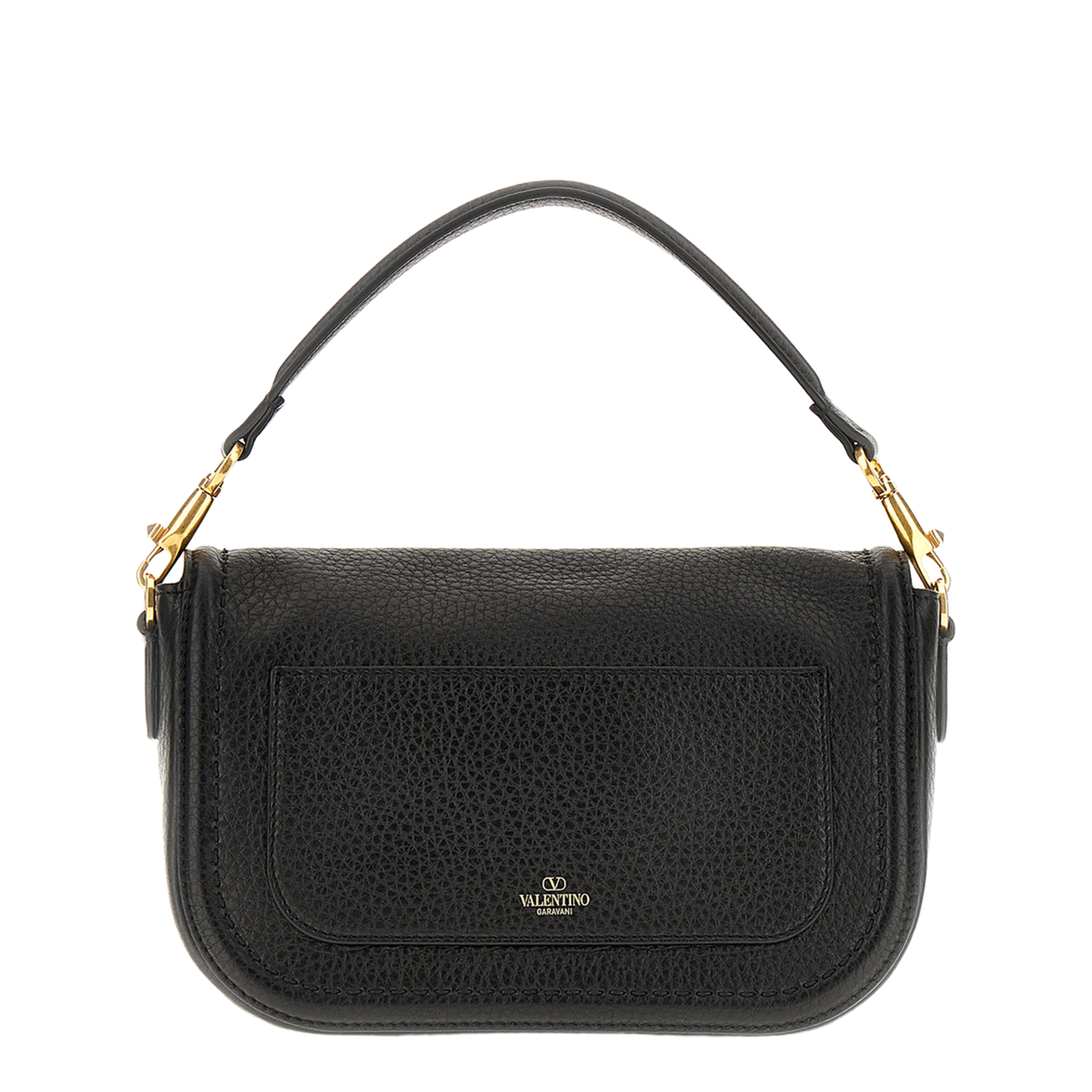 Black Leather Alltime Shoulder Bag