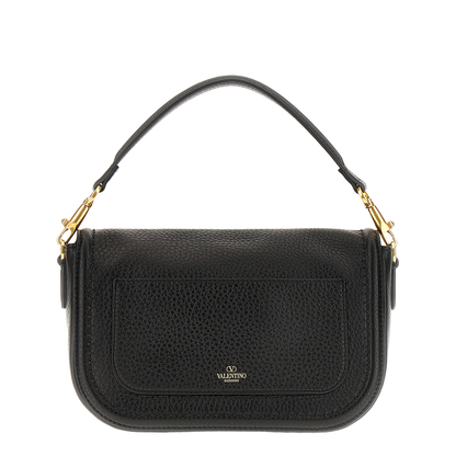 Black Leather Alltime Shoulder Bag