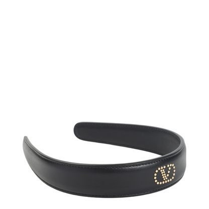 Leather Hair Band - Black