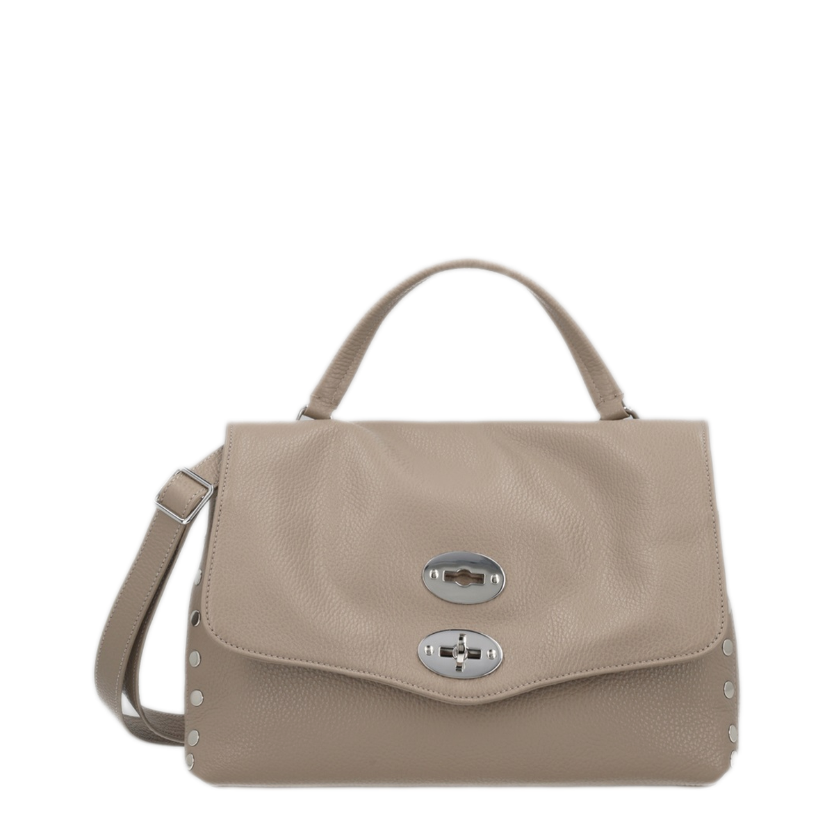 Postina Daily S Calfskin Shopping Bag - Grey Creta