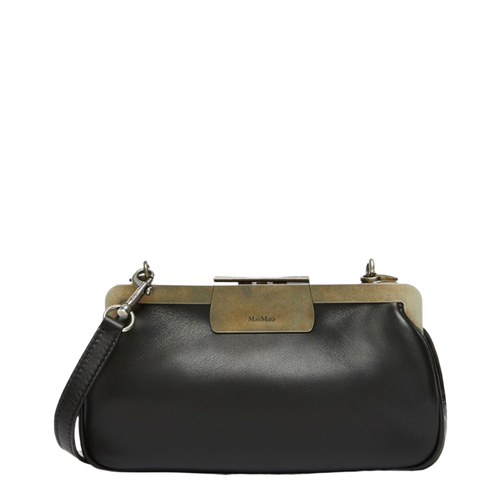 Extra-small leather clutch bag
