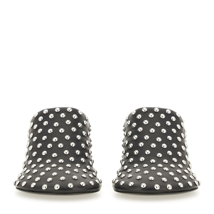 Nappa Leather Mules with Studs