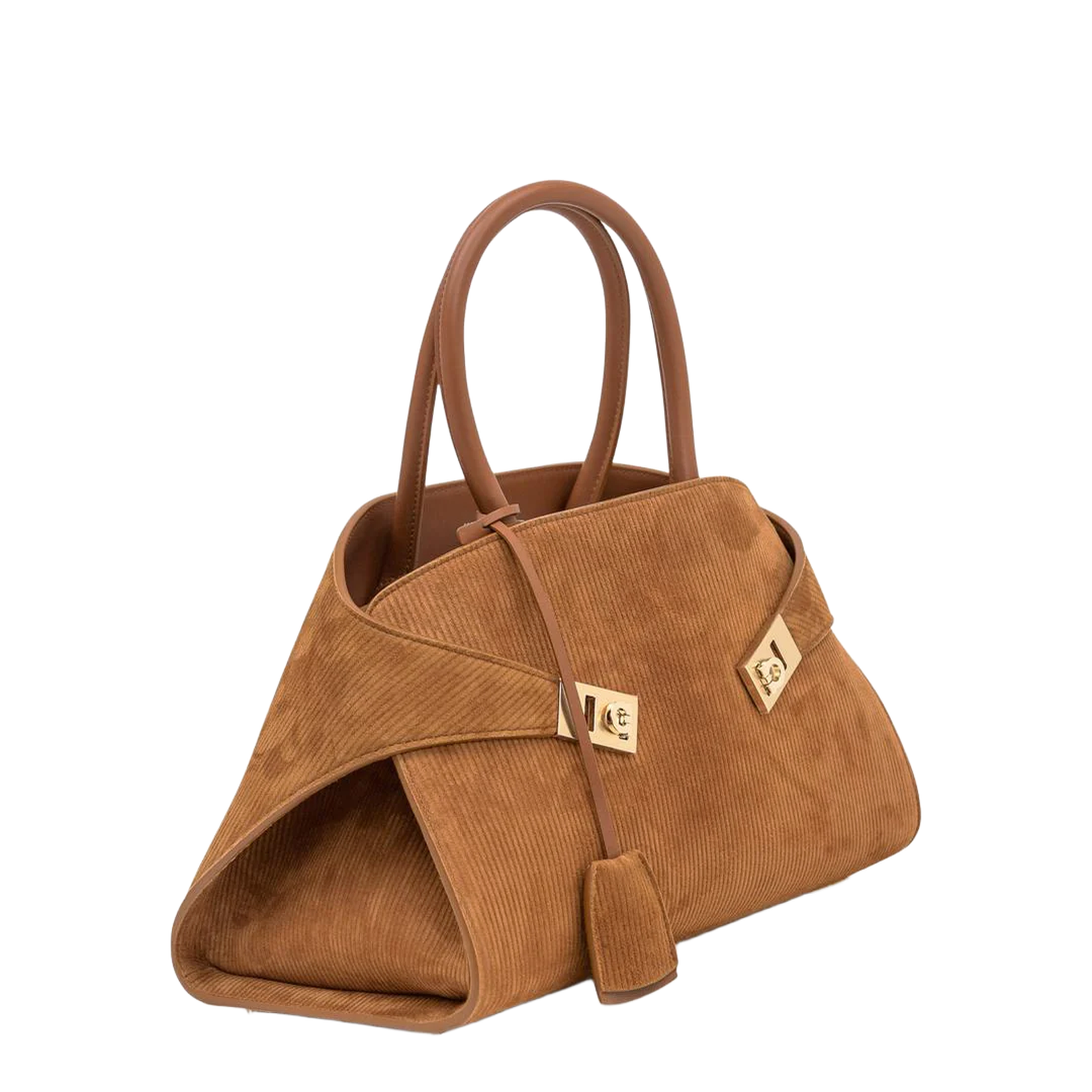 Brown Suede Hand Bag