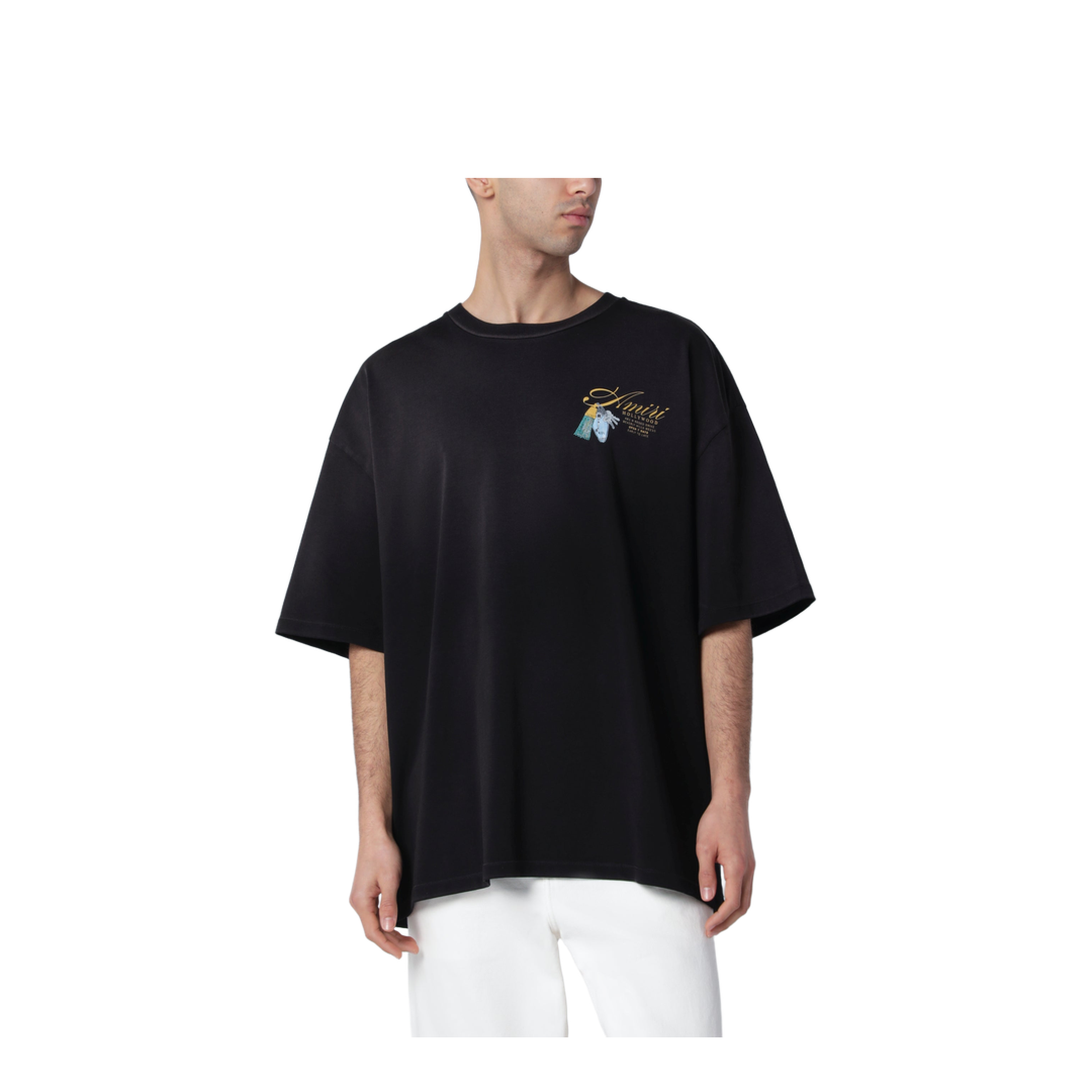 Chateau Keys Black Cotton T-Shirt