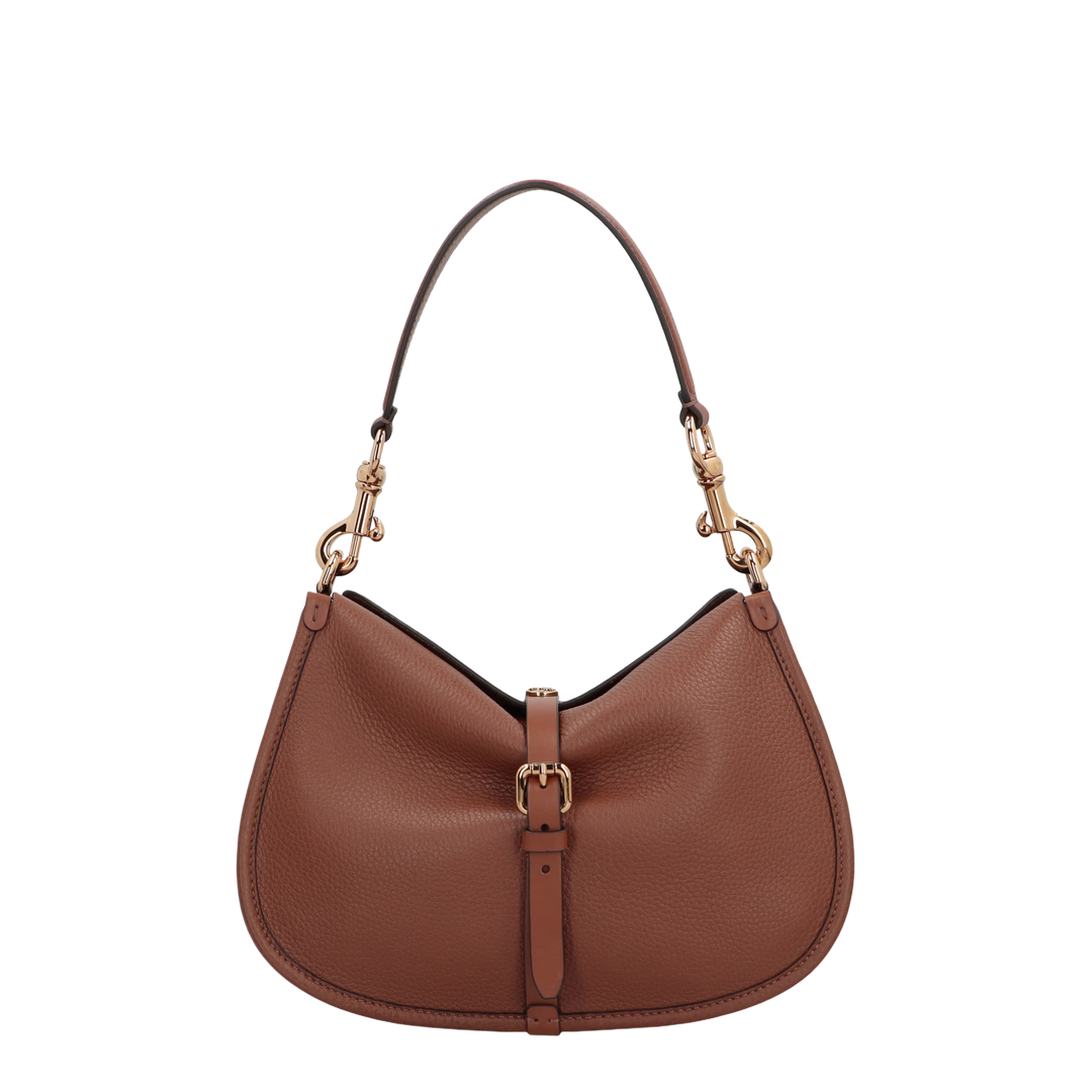 Pony Medium Shoulder Bag Leather Brown