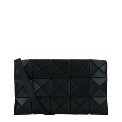 Lucent Matte Medium PVC Resin Crossbody Bag - Matte Black