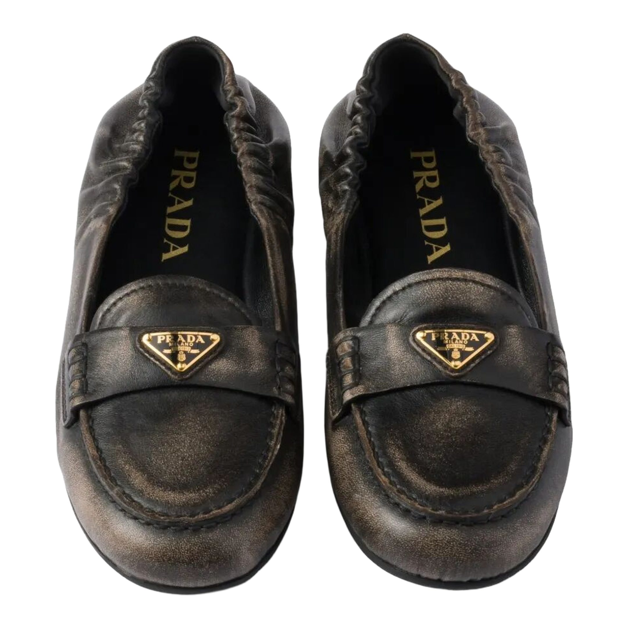 MAYFEYR - Prada - Deconstructed And Flexible Nappa Leather Loafers - 1D922NF0056H3