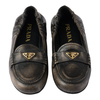 MAYFEYR - Prada - Deconstructed And Flexible Nappa Leather Loafers - 1D922NF0056H3