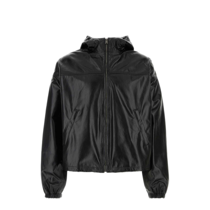 MAYFEYR - Fendi - Black Leather Jacket - FPJ166B1ONF0QA1