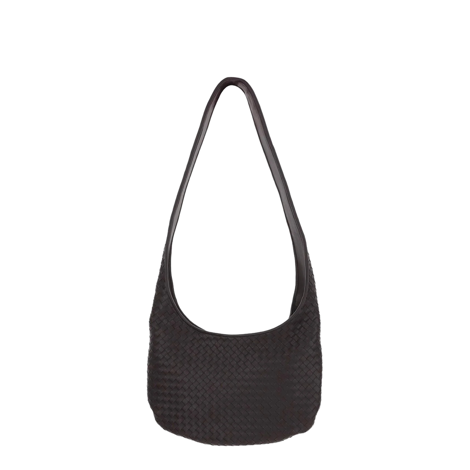 Veneto Medium Lambskin Shoulder Bags - Brown