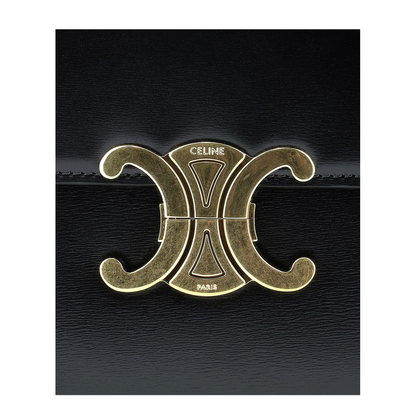 Classique Triomphe Bag in Shiny Calfskin - Black